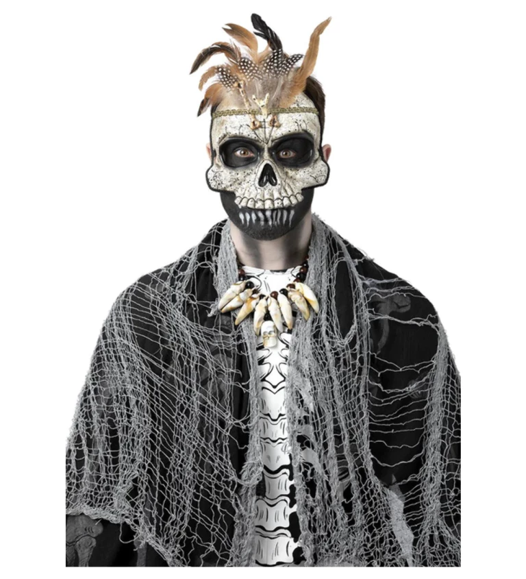 Halloweenská maska Voodoo