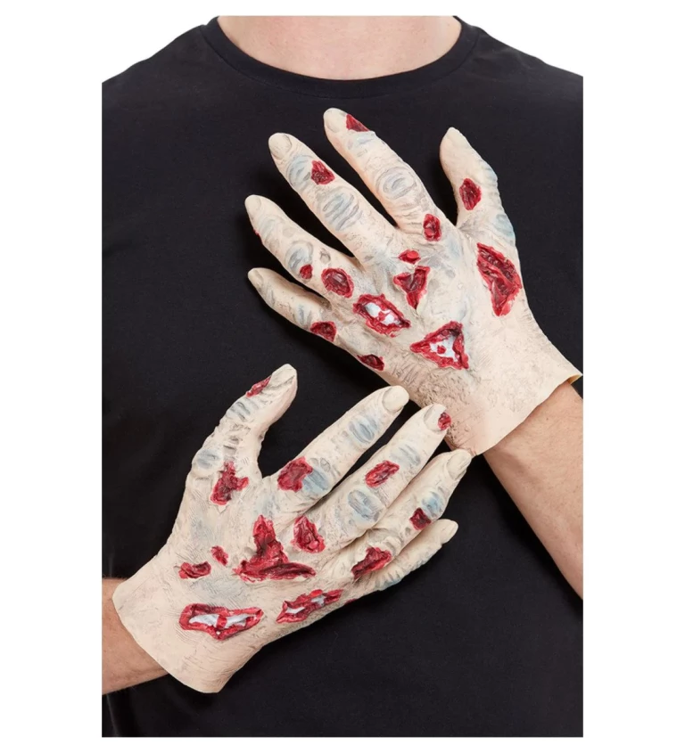 Latexové rukavice - tělové s krví