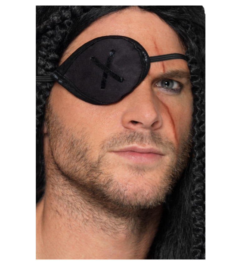 Pirátská klapka - černá