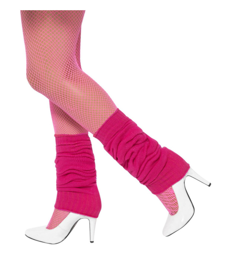 Růžové návleky na nohy retro