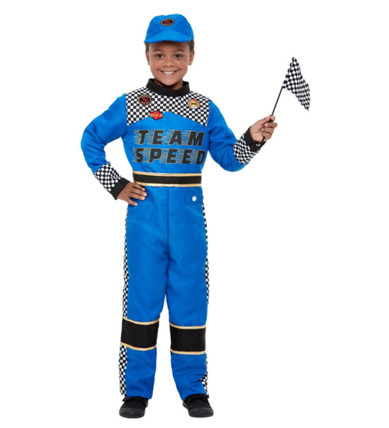 Dětský kostým automobilového závodníka