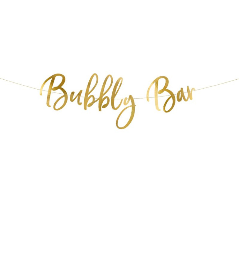 Bubbly bar zlatá girlanda