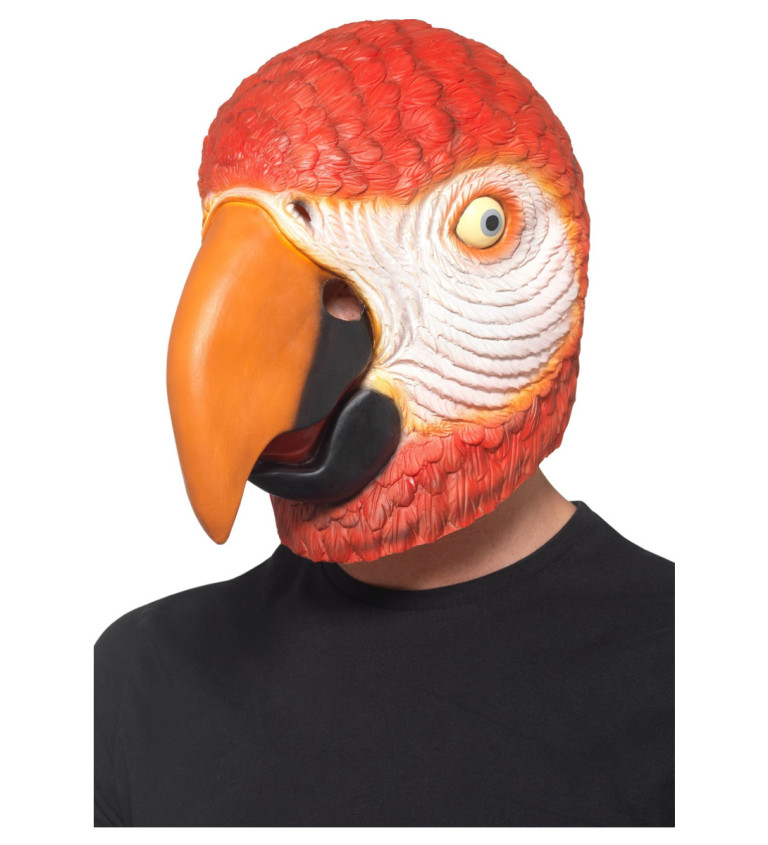 Papoušek - Latexová maska