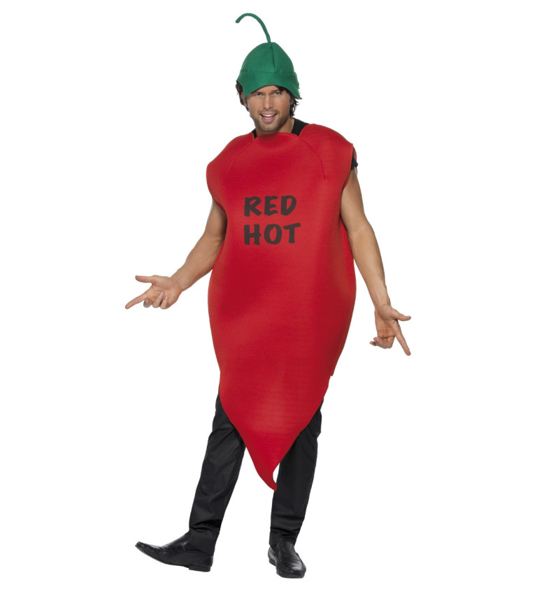 Kostým Unisex - Červená chilli paprička