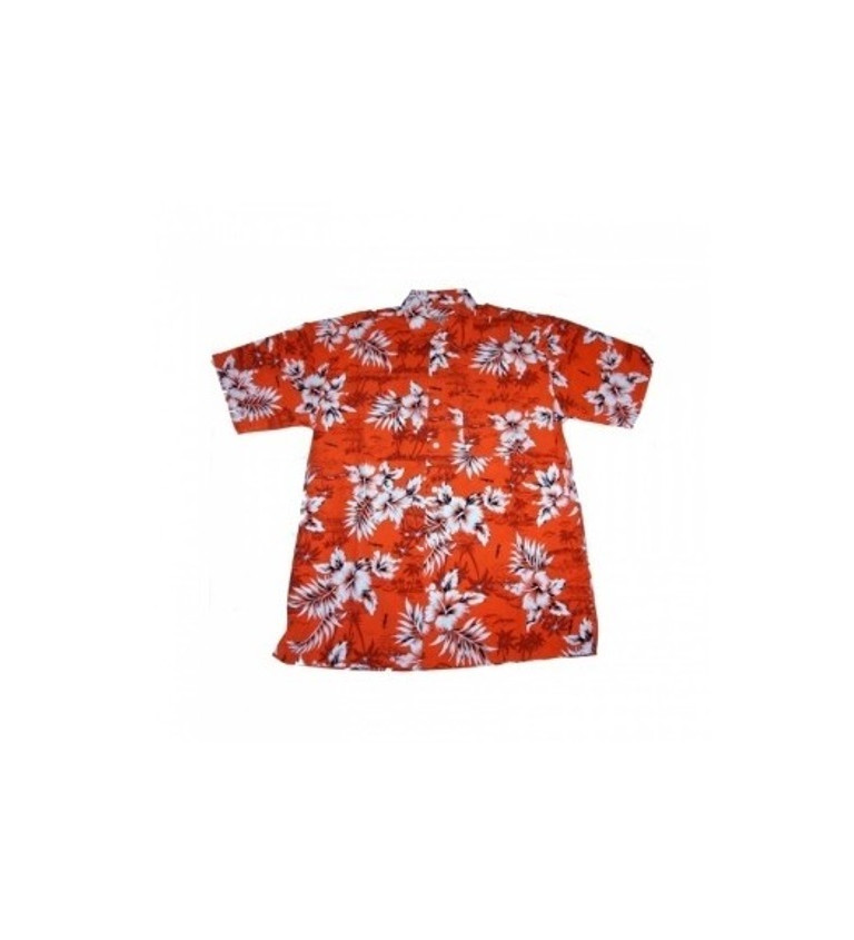 Havajská pánská košile - oranžová