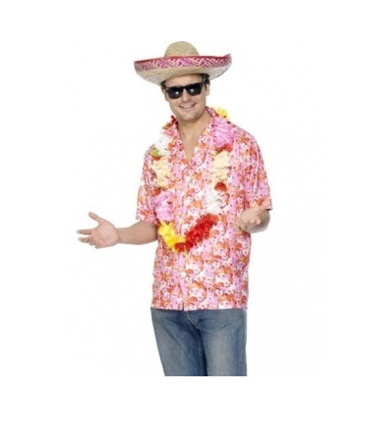 Havajská košile s barevnými květy