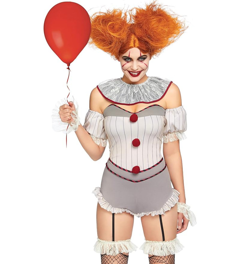 Hororový klaun dámský kostým