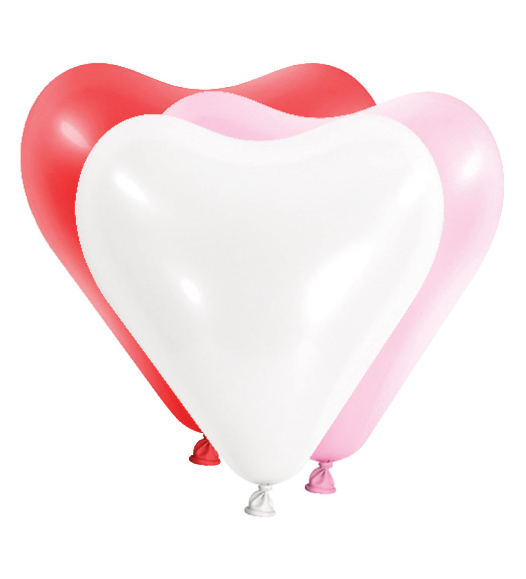 Dekorační balónky srdce - mix