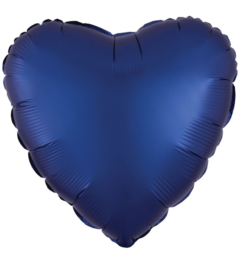 Balón tmavě modré srdce