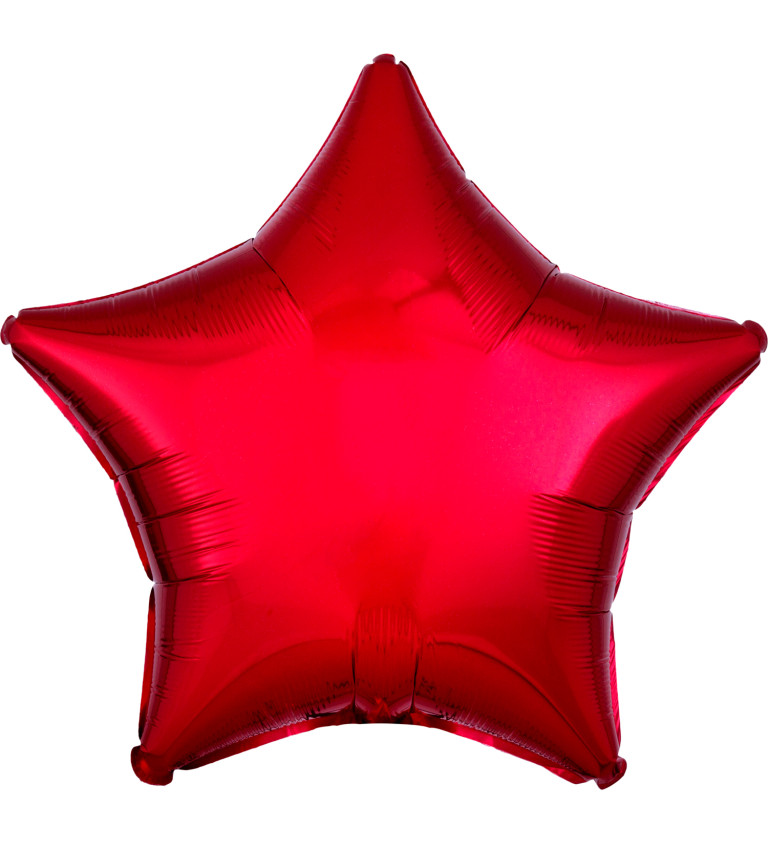 Balón hvězda červená