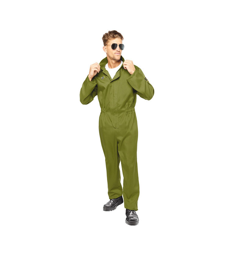 Pilot - zelený pánský kostým