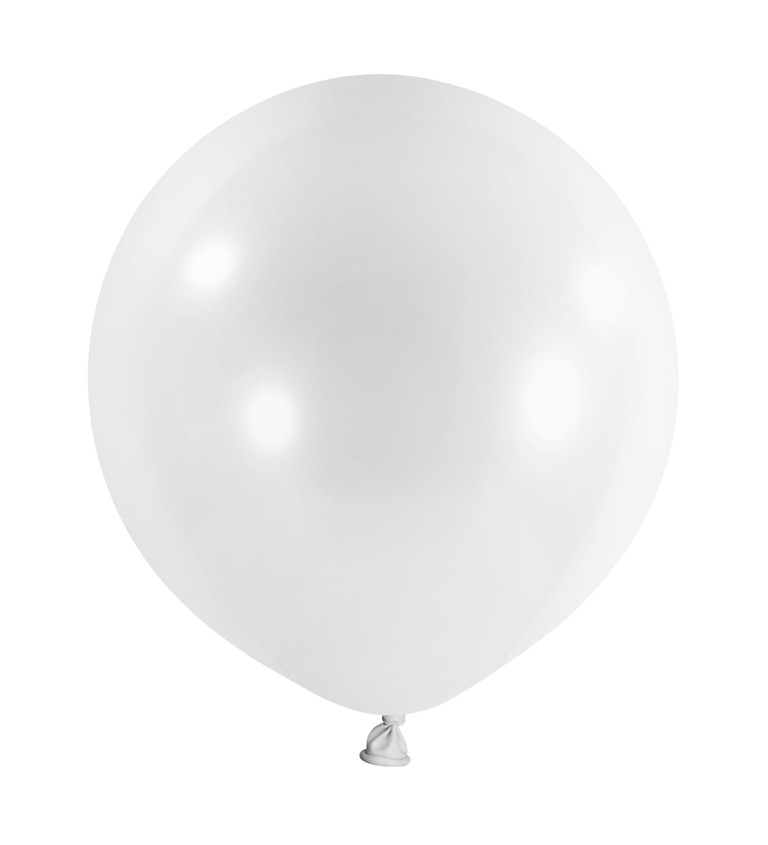 Bílé dekorační balóny
