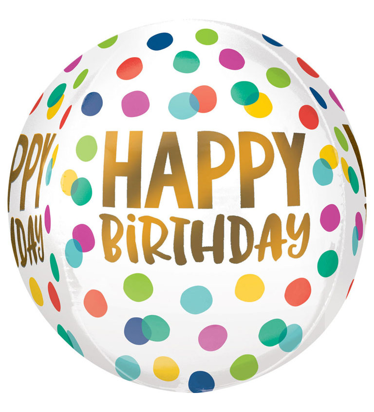 Happy Birthday Orbz - balónek