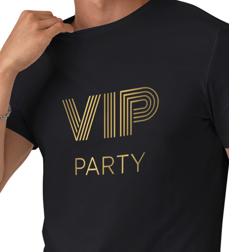 Pánské tričko černé VIP party