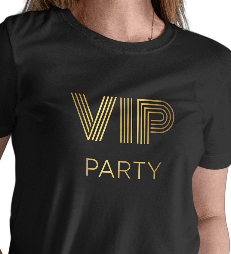 Dámské tričko černé VIP party