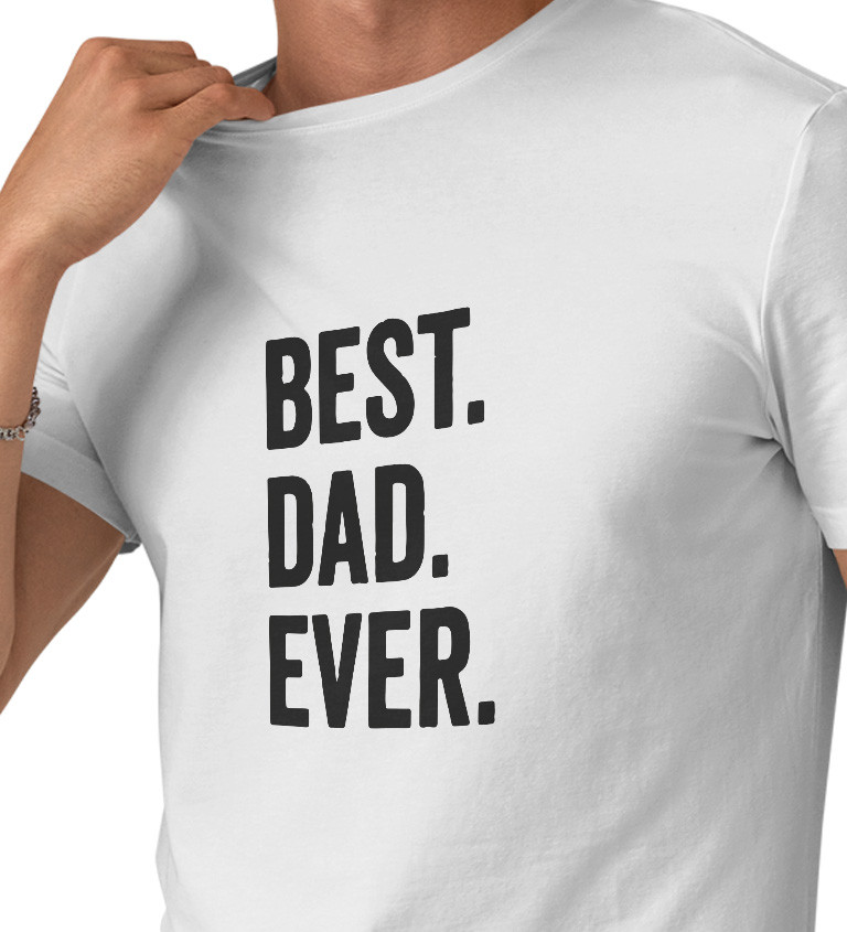 Pánské tričko bílé Best dad ever