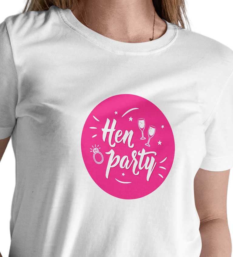 Dámské tričko bílé Hen party