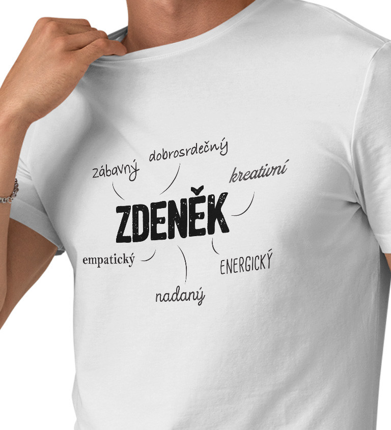 Pánské tričko bílé Zdeněk