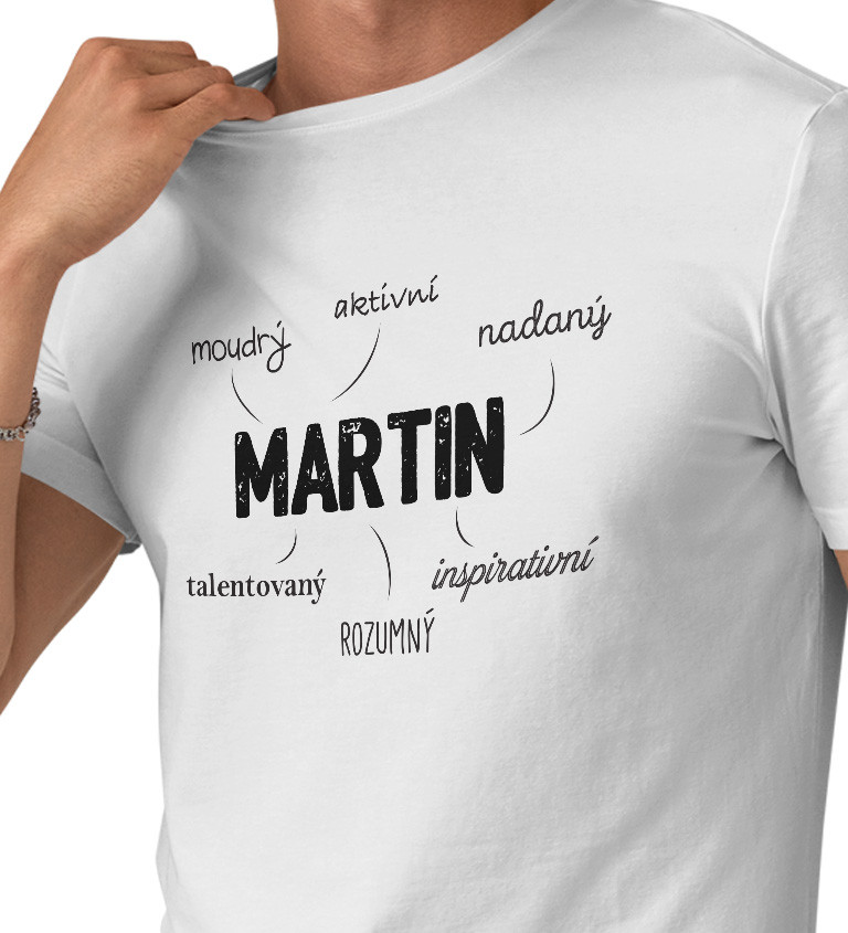 Pánské tričko bílé Martin