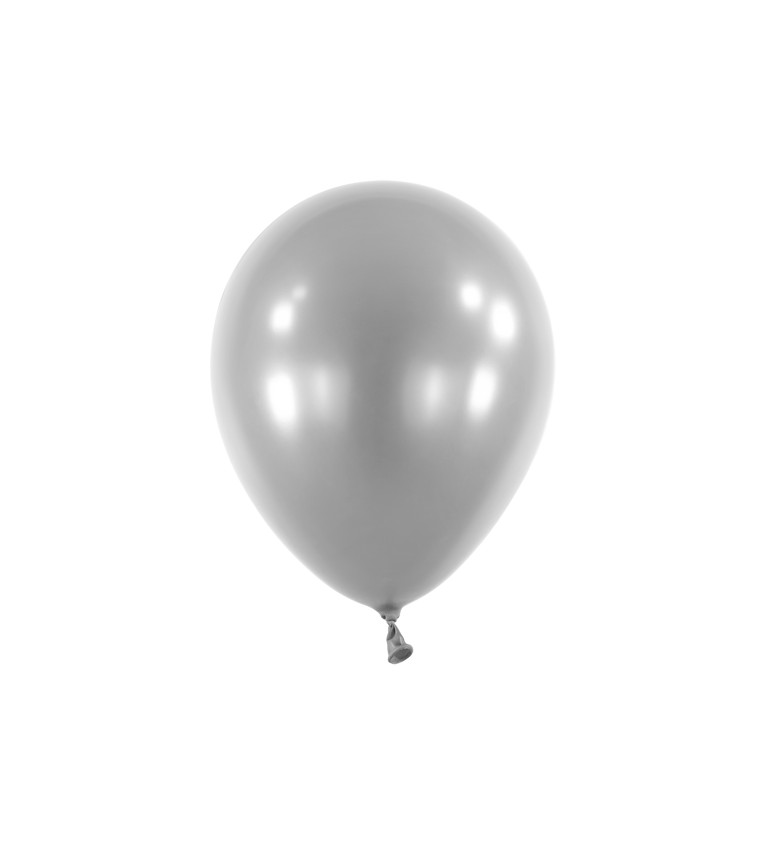 Šedé metalické balóny