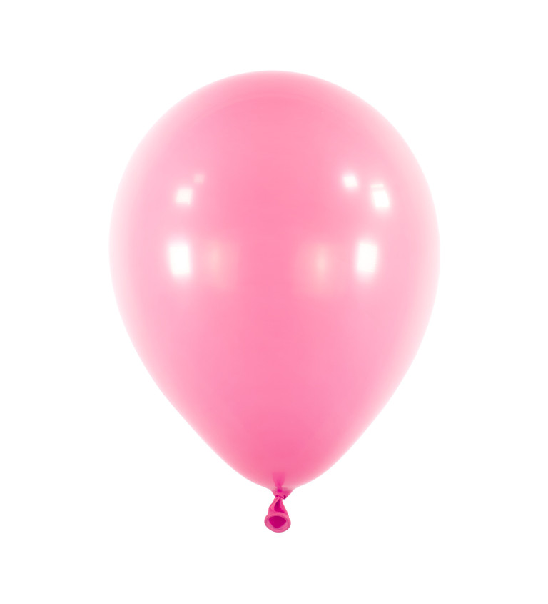 Růžový balónek - latexový