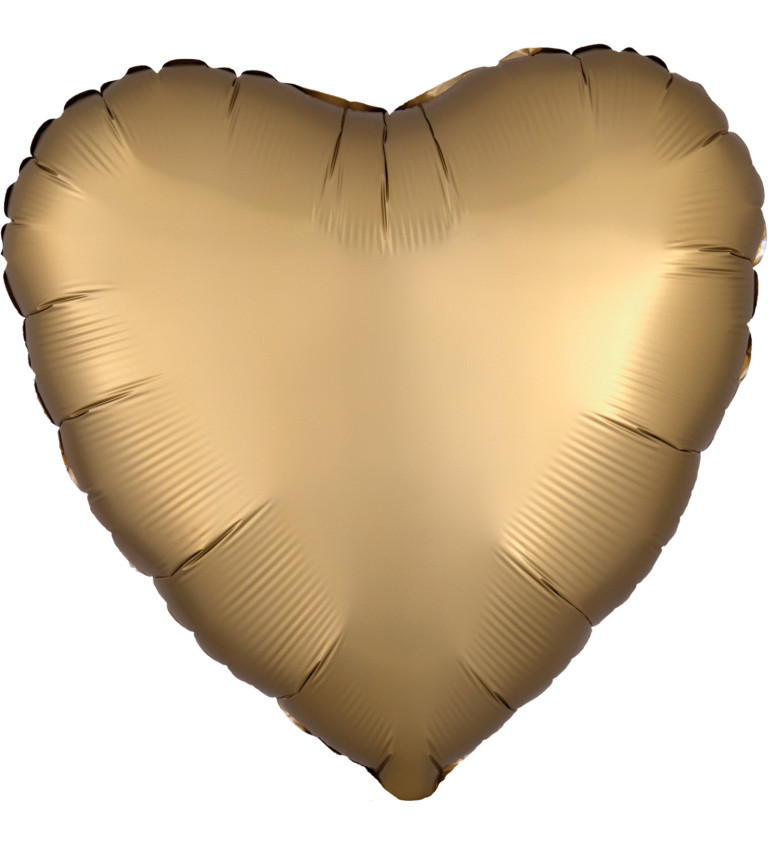 Balónek srdce zlaté