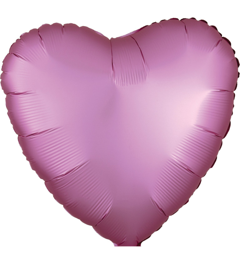 Fóliový balónek - srdce pastelové růžové