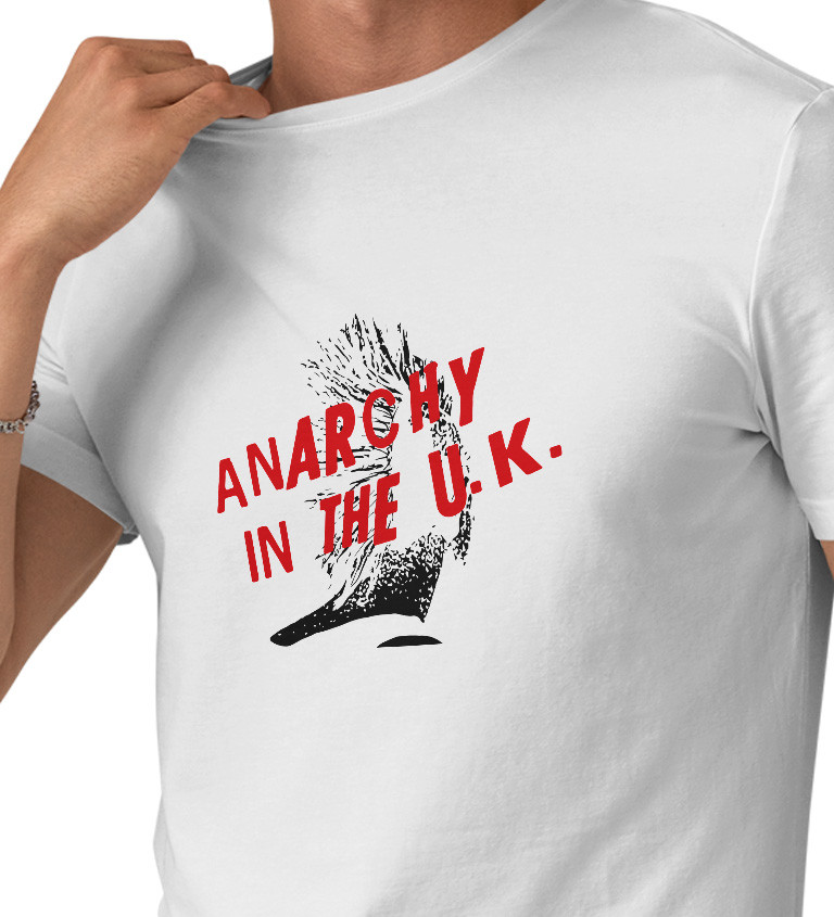 Pánské tričko bílé Anarchy in the U.K.