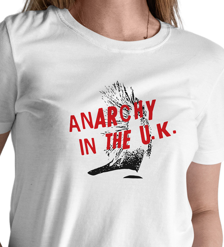Dámské tričko bílé Anarchy in the U.K.