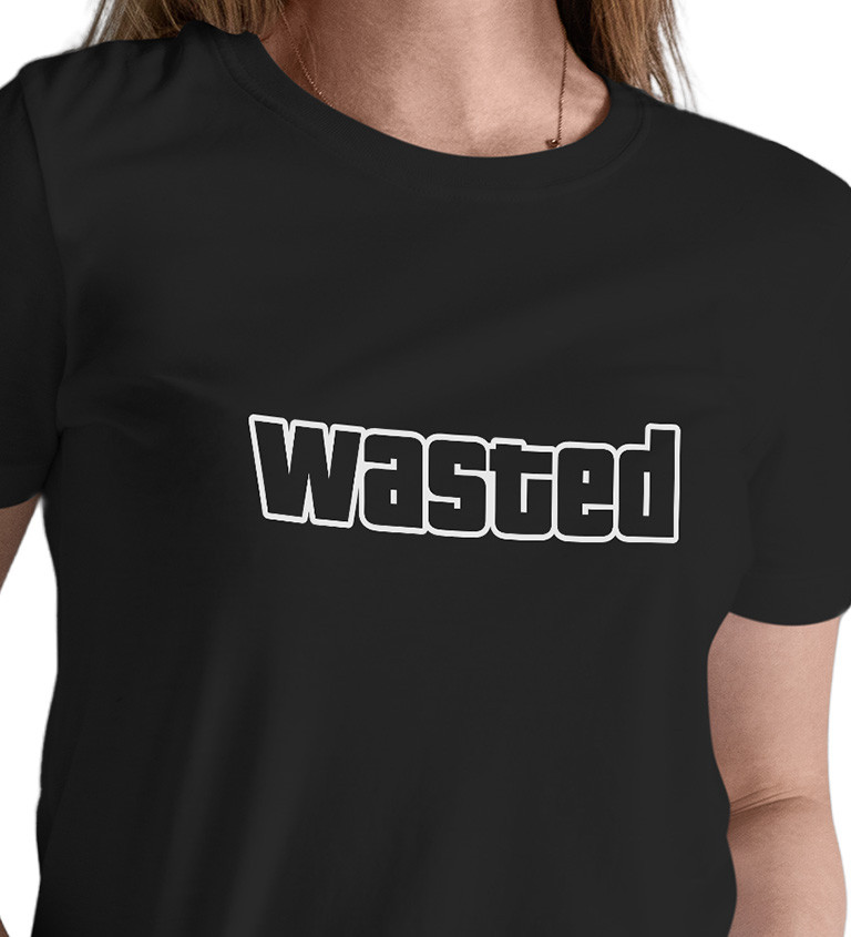 Dámské tričko černé Wasted