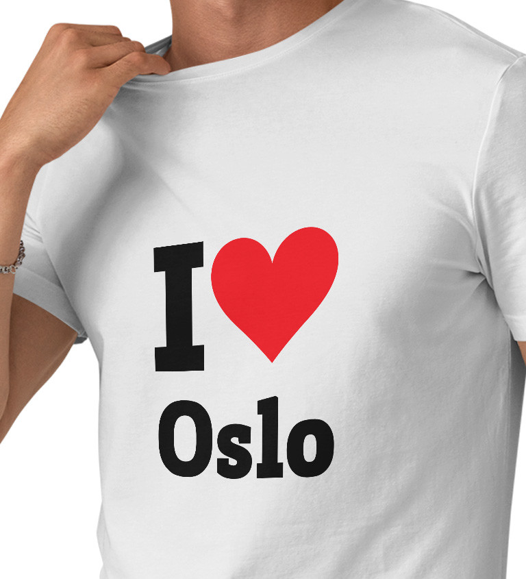 Pánské triko I love Oslo
