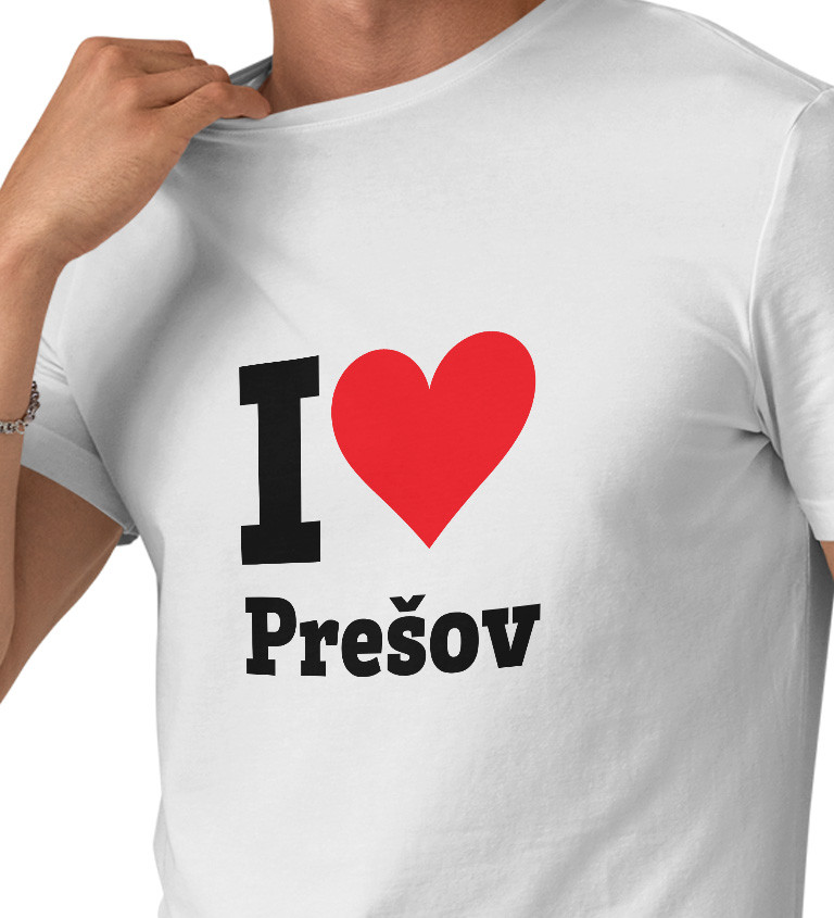 Pánské triko I love Prešov