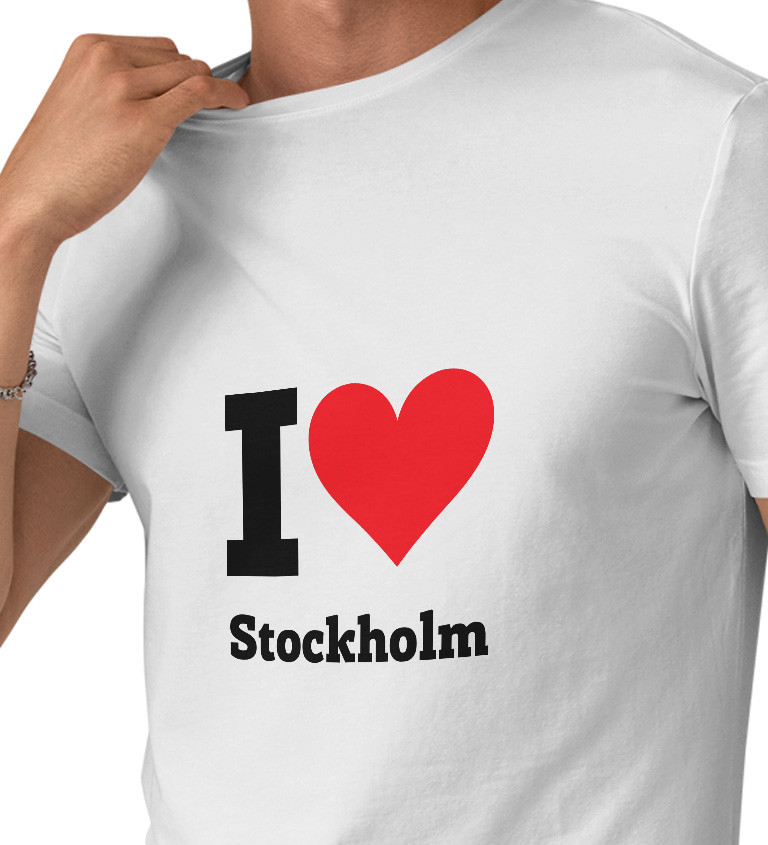 Pánské triko I love Stockholm