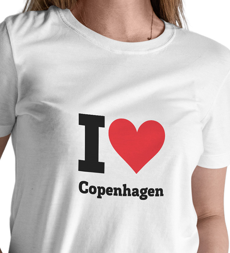 Dámské triko I love Copenhagen