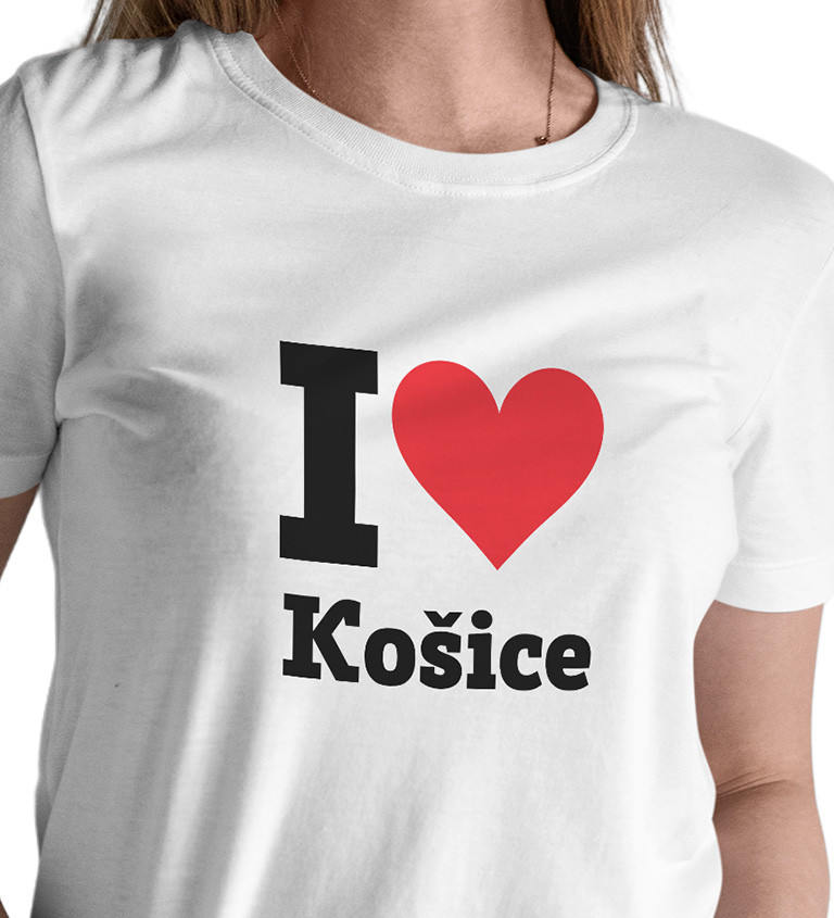 Dámské triko I love Košice