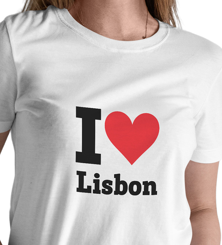 Dámské triko I love Lisbon