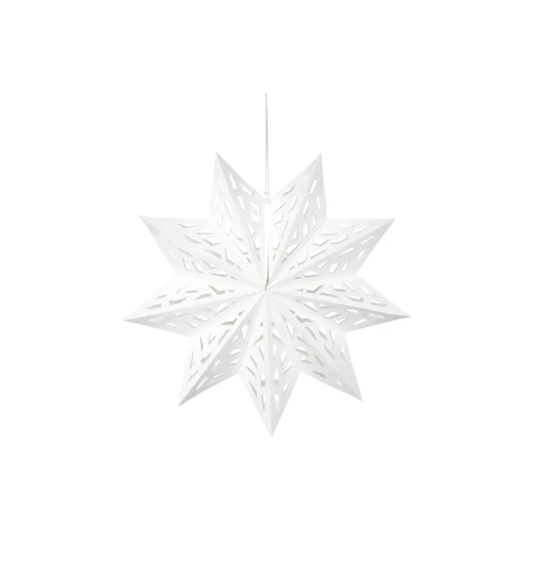 Vánoční bílá hvězda