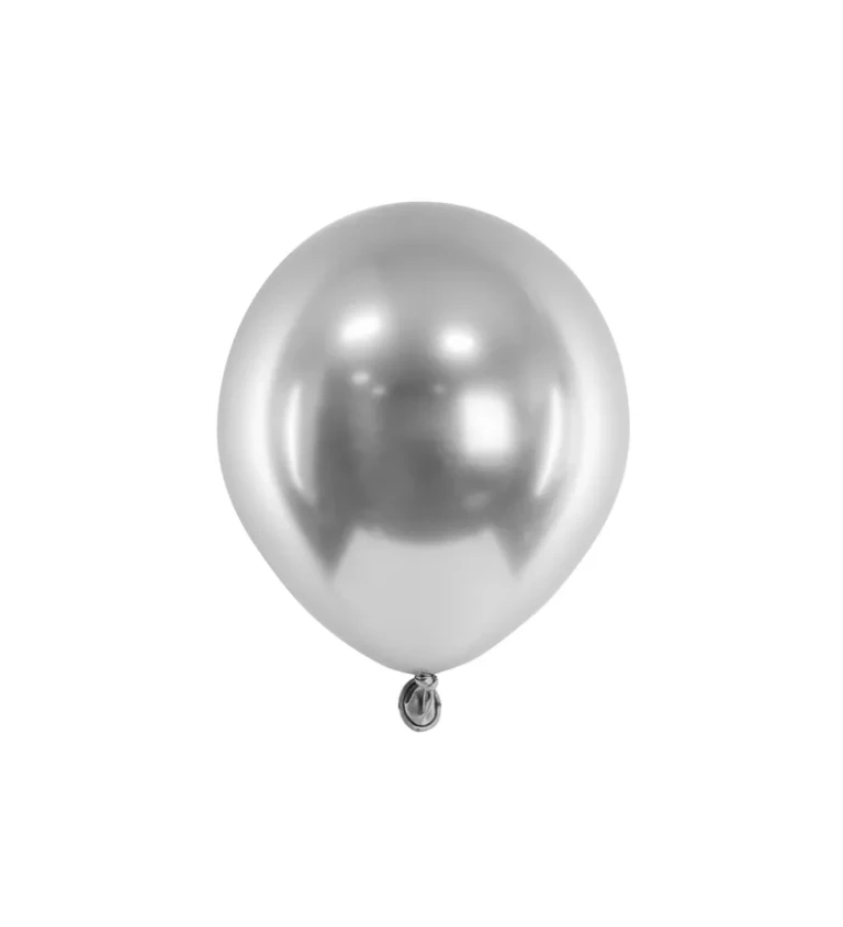 Glossy balónky - stříbrné