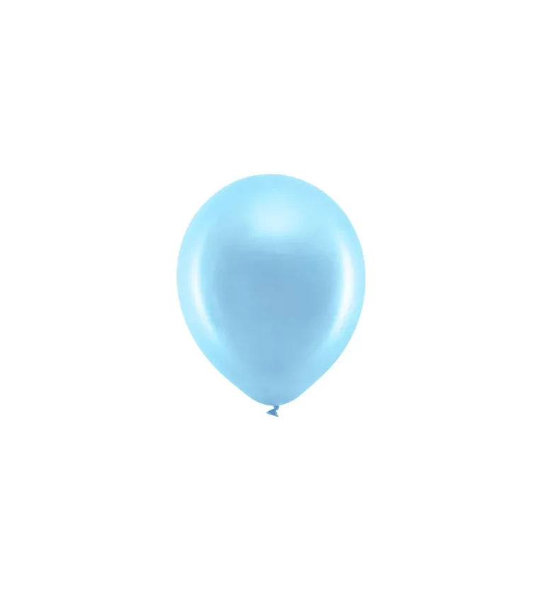 Lesklé modré balónky