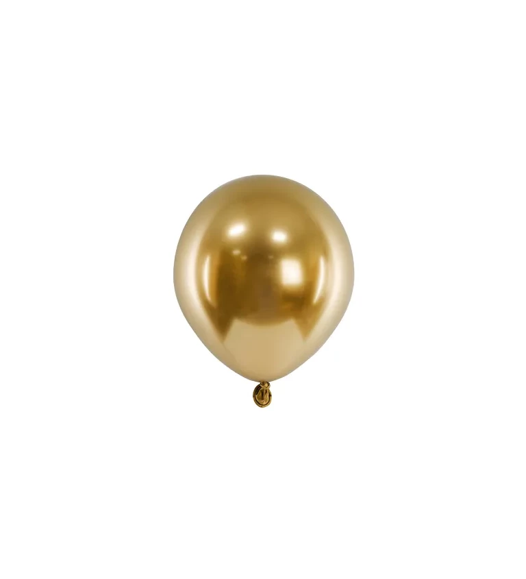 Lesklý zlatý balónek