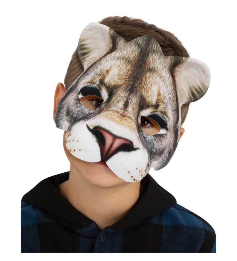 Maska dětská na obličej - Lvíček