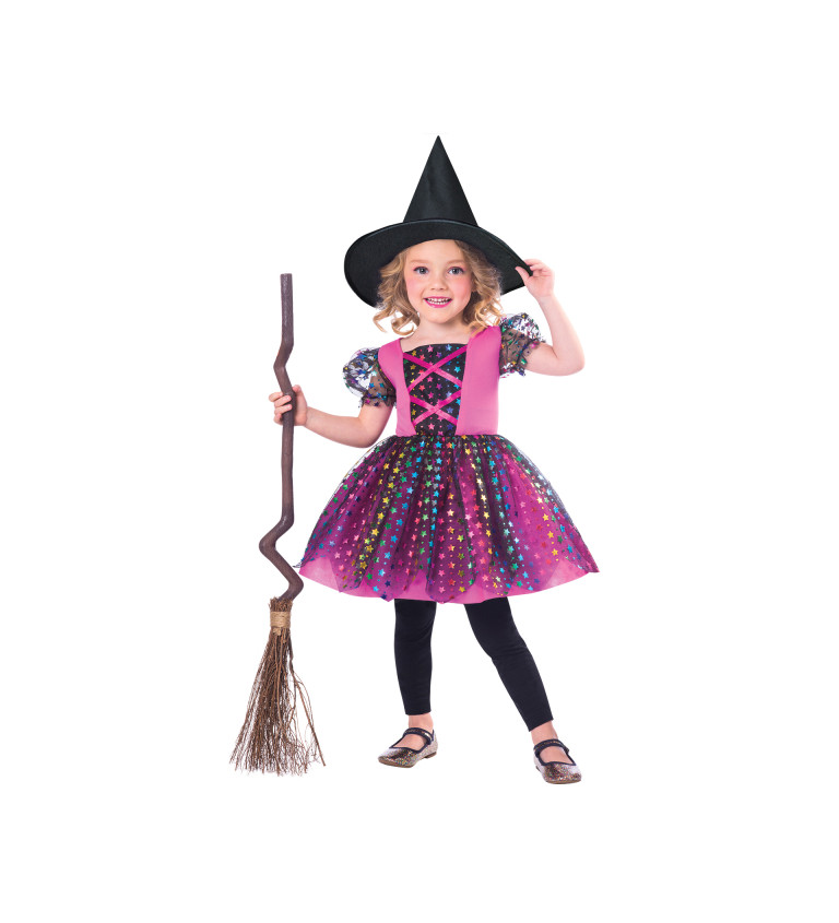 Rainbow Witch dívčí kostým