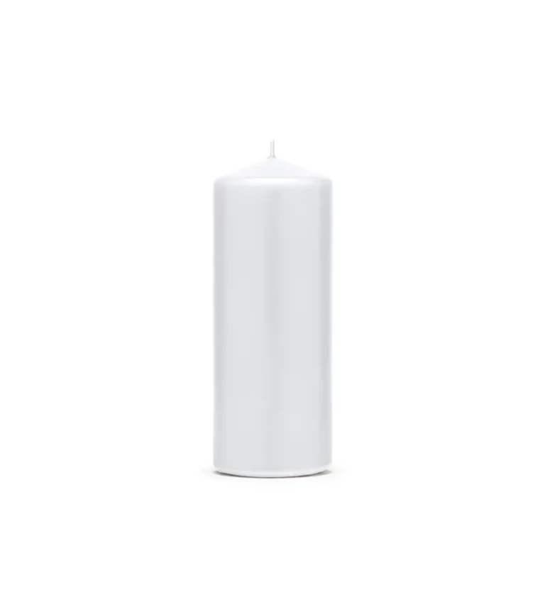Matná bílá svíčka
