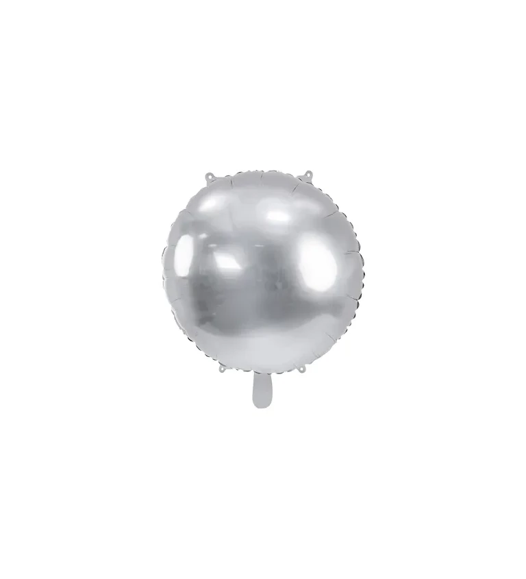 Stříbrný fóliový balón