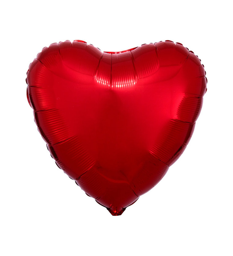 Velké srdce červený balón
