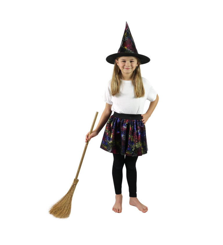 Čarodějnický set pro děti - sukně a klobouk