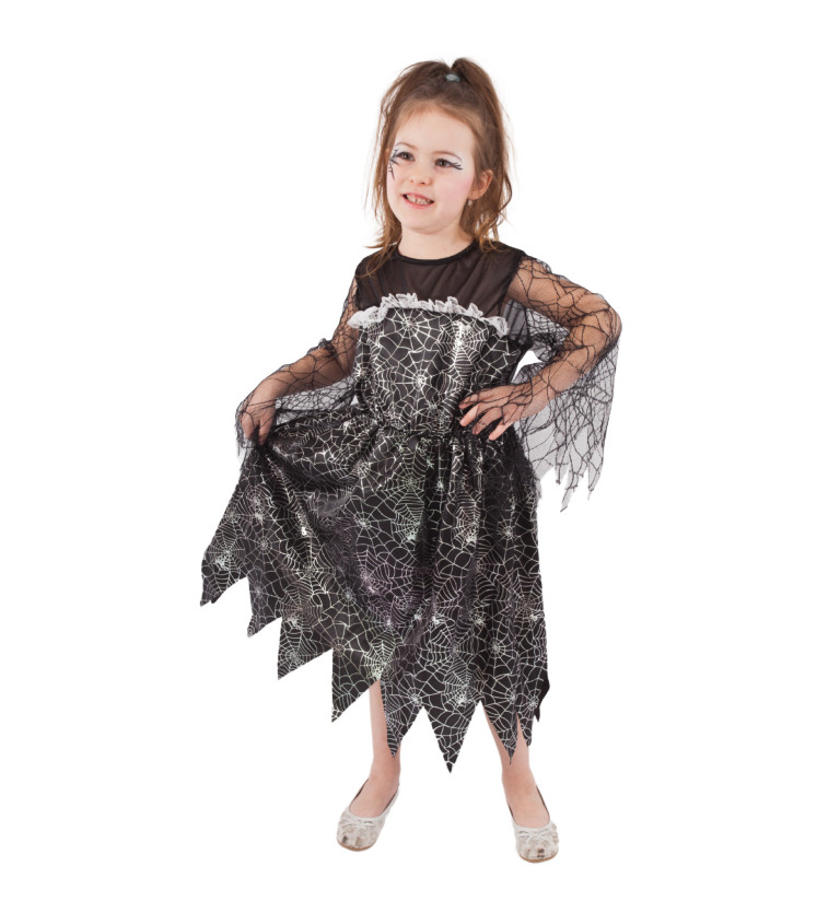 Dětský kostým - šaty pro čarodějnici
