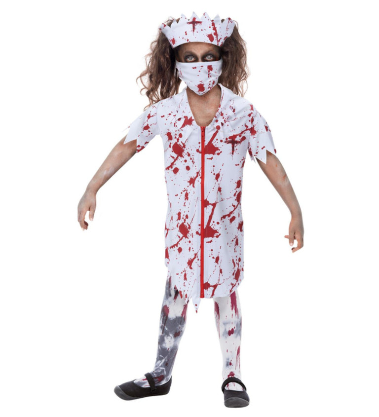 Dívčí kostým - zombie sestrička