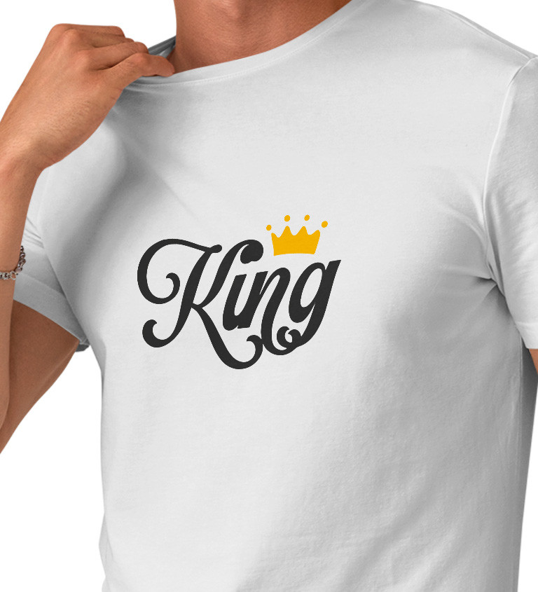 Pánské tričko bílé King