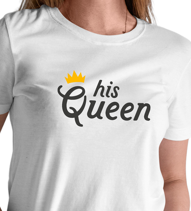 Dámské tričko bílé His Queen